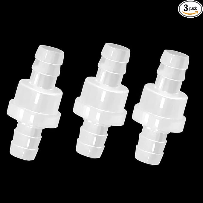 One Way Check Valve 5/16" Hose Barb Non Return Ozone Resistance Plastic Valve by ANPTGHT