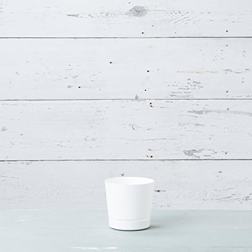 Novelty Majestic Full Depth Round Cylinder Pot, Glossy White - Image 3