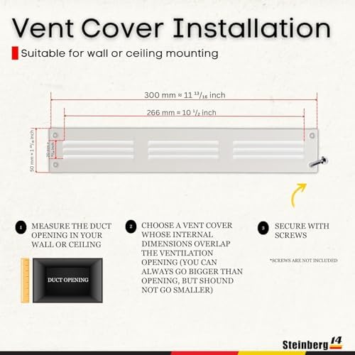 Steinberg14 White Vent Cover 10x1 - Image 5