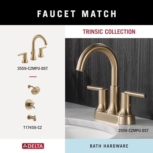 Delta Single Post Toilet Paper Holder | Champagne Bronze | Wall Mount | Trinsic - Image 6