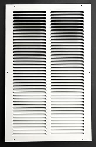 Fits 12x20 Duct Opening Stamped Steel Return Air Grille Vent Cover Grille - Image 2