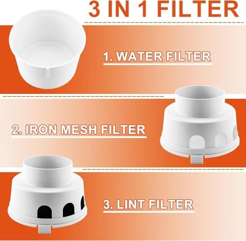 TDIDVKZW Indoor dryer vent kit 10 Ft 3 in 1 Filter Bucket - Image 4