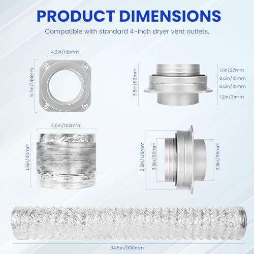 Magnetic Dryer Vent Connector Kit Dryer Vent Hose - Image 7