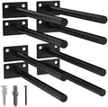 LEOPO 8-Pack 8 inch Floating Shelf Brackets, Hidden Shelf Bracket by FinestHomeDecor