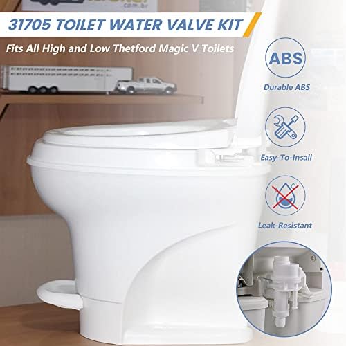 31705 RV Toilet Water Valve Kit, Compatible - Image 4