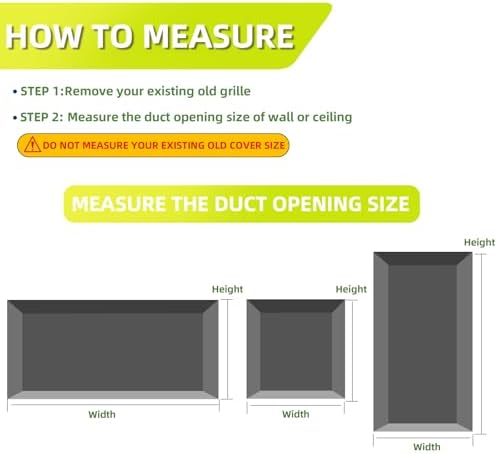 30x10 Return Air Grille for 30"W x 10"H Duct Opening, Return Air Vent Cover - Image 2