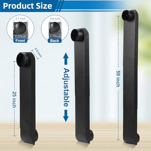 Dryer Vent Periscope Kit – 25"-55" Adjustment 304 SS Duct - Image 2
