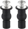 2 Pack Universal Toilet Seat Hinges Screw, Toilet Seat Screws Replacement kit by Unknown