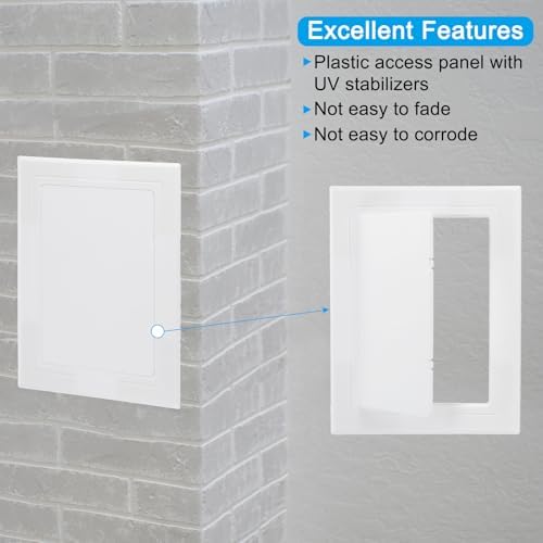 PATIKIL 8x6 inch Self-Adhesive Access Panel, ABS Plumbing Access Doors Easy - Image 3