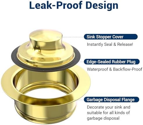 Kitchen Sink Flange Stopper Gold - Image 3