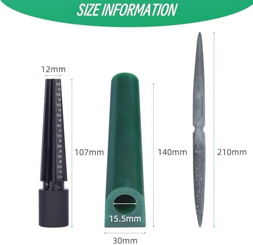 Jewelry Wax Carving Kit with Wax Tubes Ring Mandrel and Dual-End File - Image 5