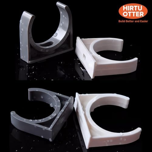 U-Shaped PVC Pipe Clamps Hanger White 40mm/1.57" - Image 6