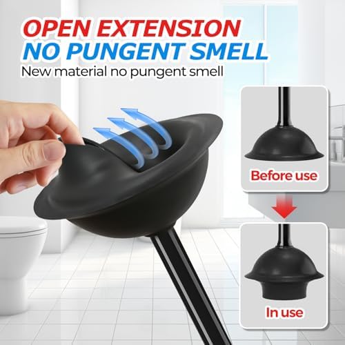 FORASTO 2Pack Toilet Plunger - Image 3