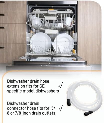 WD24X10065 12 Feet Dishwasher Drain Hose Extension Fits - Image 2