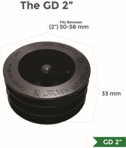 Waterless Trap Seal, 2 Inch, Fitting Pipes - Image 2