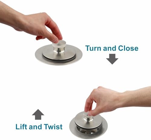 WELSAN Brushed Nickel Bathtub Drain and 1 Hole Overflow Kit, Bath Tub Drain - Image 3