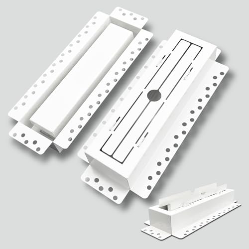 3x10 Inch Steel Recessed Flush Wall Vent Cover by DDPow