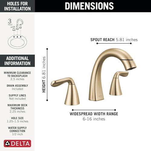 Delta Arvo Brushed Gold Bathroom Faucet - Image 6