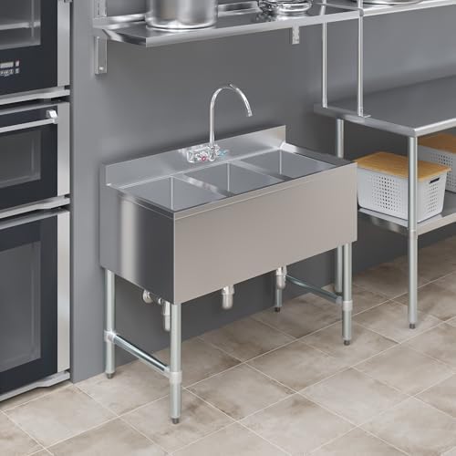 AmGood One Compartment Stainless Steel Under bar Sink - Image 6