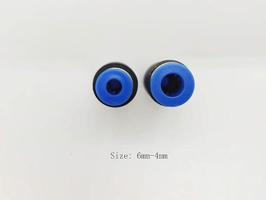 zjxed 6mm OD x 4mm OD Pneumatic quick Connector Push to Connect fittings - Image 2