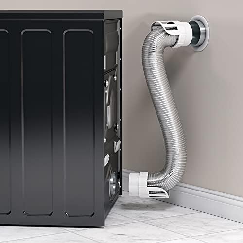 Deflecto Dryer to Vent Hookup Kit, Semi-Rigid Flexible Aluminum Duct 4 inch - Image 4
