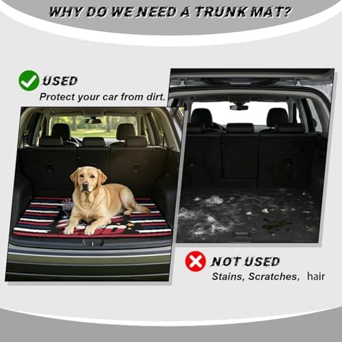 ELEQIN Trunk Mats for SUV Sedan Truck 250th Anniversary Car Cargo Liner Non - Image 4