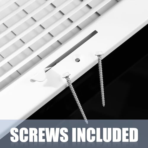 4 Pack Air Ceiling Vent Cover Grille 8"w x 8"h Duct Opening Size, 2 Way Steel - Image 5