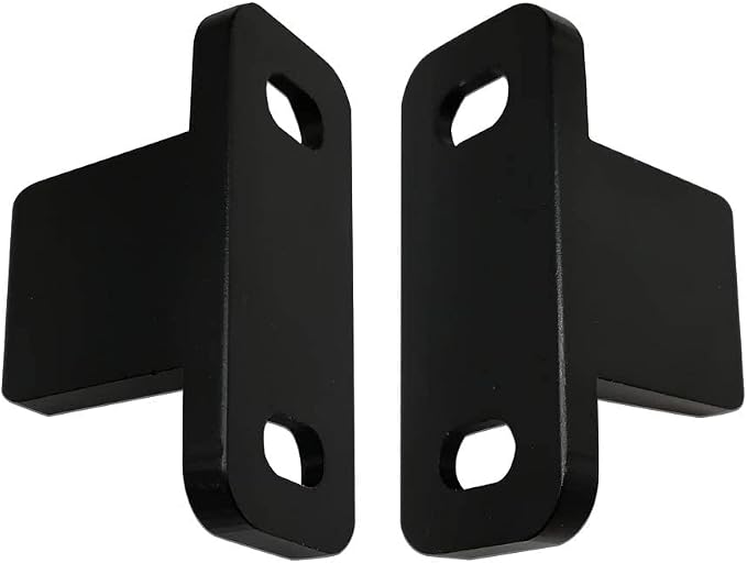 JUBEST Black Aluminum Floor Guide, Floor Mounted Sliding Barn Door Hardware - Image 6