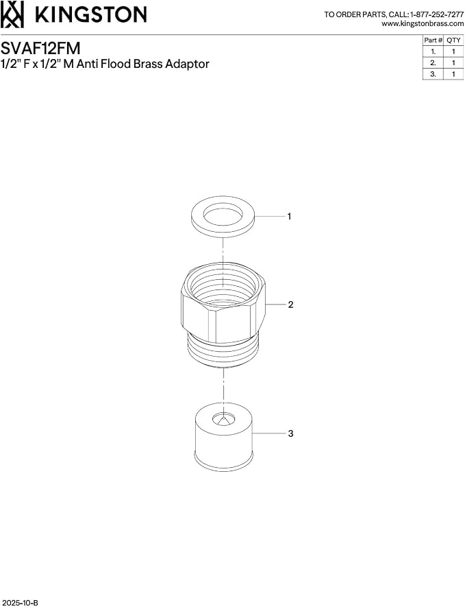 Kingston SVAF12FM Anti-Flood Adapter - Image 2
