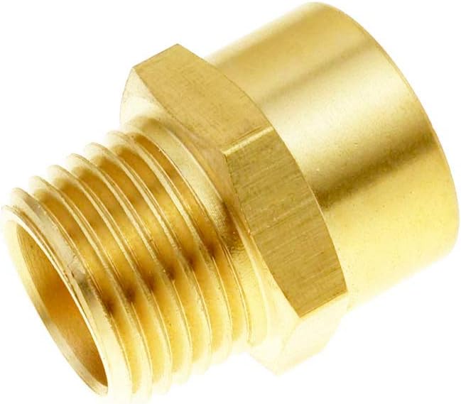 Joywayus 1/2" G Thread Female × 1/2" NPT Thread Male Brass Pipe Fitting Adapter - Image 7