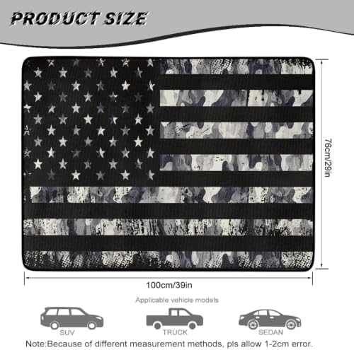 ELEQIN Camo American Flag SUV Cargo Liner Trunk Mats - Image 7