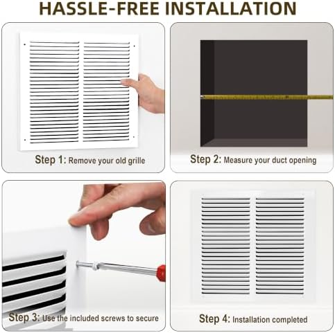 14x8 Return Air Vent Cover for 14"W x 8"H Duct Opening, Return Air Grille - Image 7