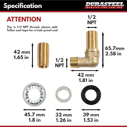 DuraSteel Wall Mount Faucet Installation Kit - Image 4