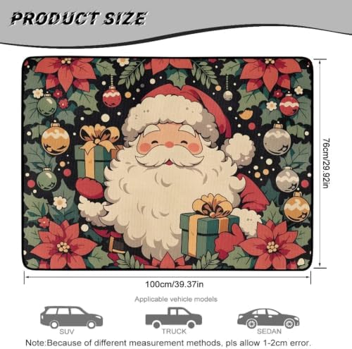 Vintage Santa Floral Cargo Liner 29"x39" - Image 7