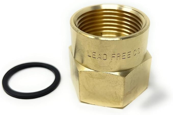 Cascada 3/4" G Thread Female to 3/4" NPT Thread Female Pipe Fitting Adapter - Image 7