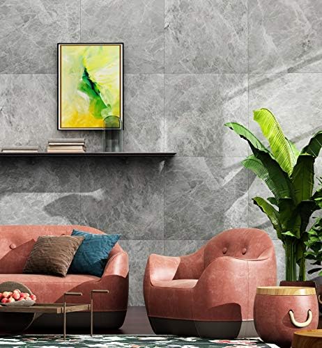 Livelynine 32 Pack Peel and Stick Floor Tile Grey 12X12 Inch Marble Look Vinyl - Image 6