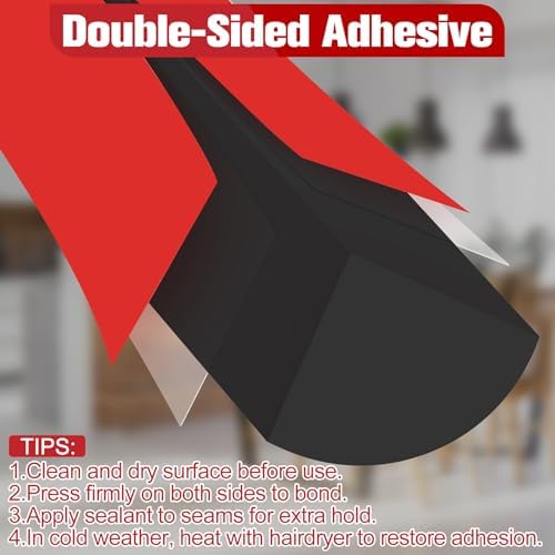 ToLanbbt Flexible Quarter Round Molding, 480 Inch Peel and Stick Rubber Trim - Image 3