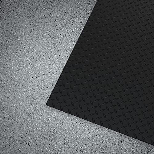Workforce Vinyl Diamond Plate Commercial Grade Matting, Heavy Duty Floor Mat - Image 6