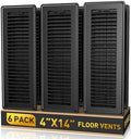 4x14 Floor Register, 6 Pack Vent Covers by BYEWIRE