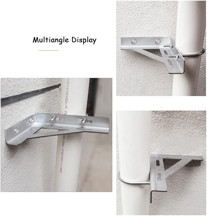 Primst Heavy Duty L Bracket, Stainless Steel Wall Mount Ceiling Mount Pipe - Image 5