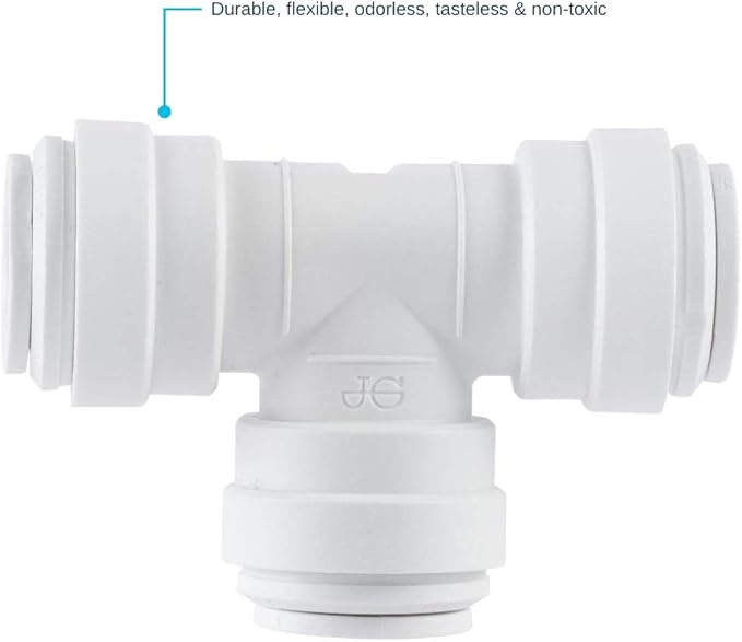 John Guest Speedfit 3/8 Inch x 3/8 Inch x 1/4 Inch OD Reducing Tee, Push to - Image 5