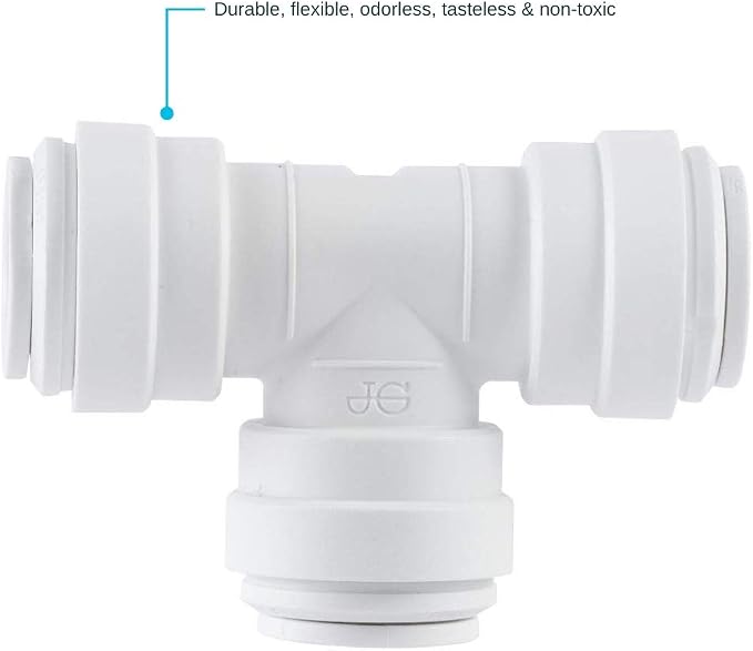 John Guest Speedfit 1/4 Inch Union Tee Connector, Push to Connect Plastic - Image 6