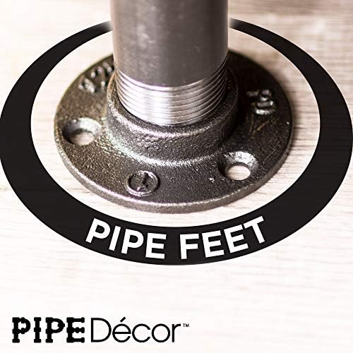 PIPE DECOR 1" Mini Floor Flange Fitting, Malleable Iron, Fits One Inch Diameter - Image 3
