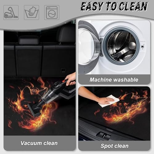 Fire Wolf Waterproof Car Trunk Mat 29"x39" - Image 5