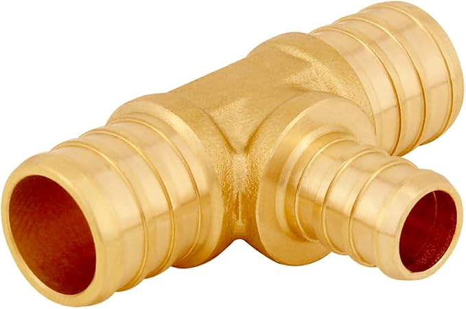 Uenede Brass 3/4 to 1/2 Inch PEX Coupling Crimp Pipe Tube Fitting Kit 15PCS | - Image 8