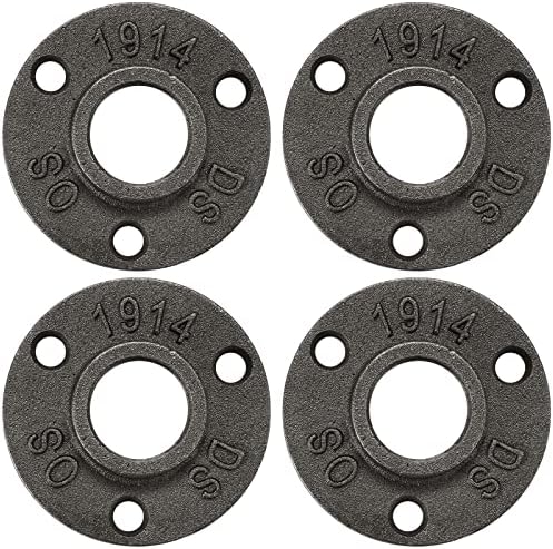 3/4" Floor Flange, Home TZH Malleable Iron Threaded Pipe Flange Fittings by HomeTZH
