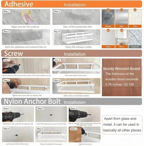 PUSDON 5-in-1 16.5" Extra Long Slim Wall Mount Wrapped Mesh Kitchen Organizer & - Image 7