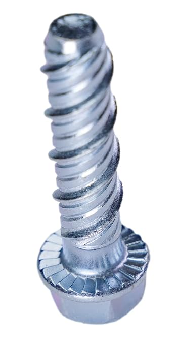 LDC38134 3/8" x 1-3/4" Zinc Plated Large Diameter Concrete Screw - Image 3