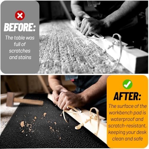 U0U 47.2" x17.3" Workbench Mat, DIY Worktable Mat Workbench Cover - Image 5