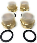 Cascada Lead-Free 1 1/4" G Thread Female to NPT Male Adapter | Brass Pipe by CascadaShowers